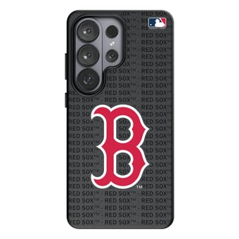 Keyscaper Boston Red Sox Text Backdrop Galaxy Magnetic Bump Case
