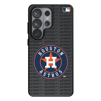 Keyscaper Houston Astros Text Backdrop Galaxy Magnetic Bump Case