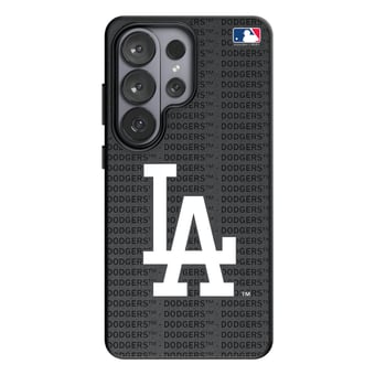 Keyscaper Los Angeles Dodgers Text Backdrop Galaxy Magnetic Bump Case