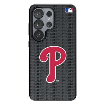 Keyscaper Philadelphia Phillies Text Backdrop Galaxy Magnetic Bump Case