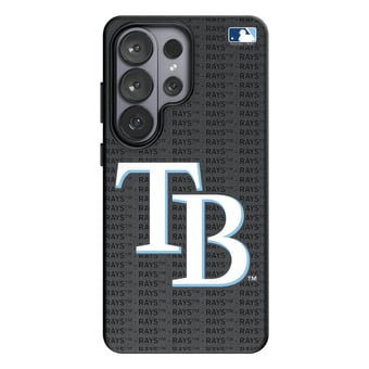 Keyscaper Tampa Bay Rays Text Backdrop Galaxy Magnetic Bump Case
