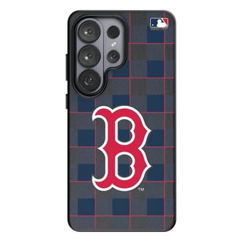 Keyscaper Boston Red Sox Plaid Galaxy Magnetic Bump Case
