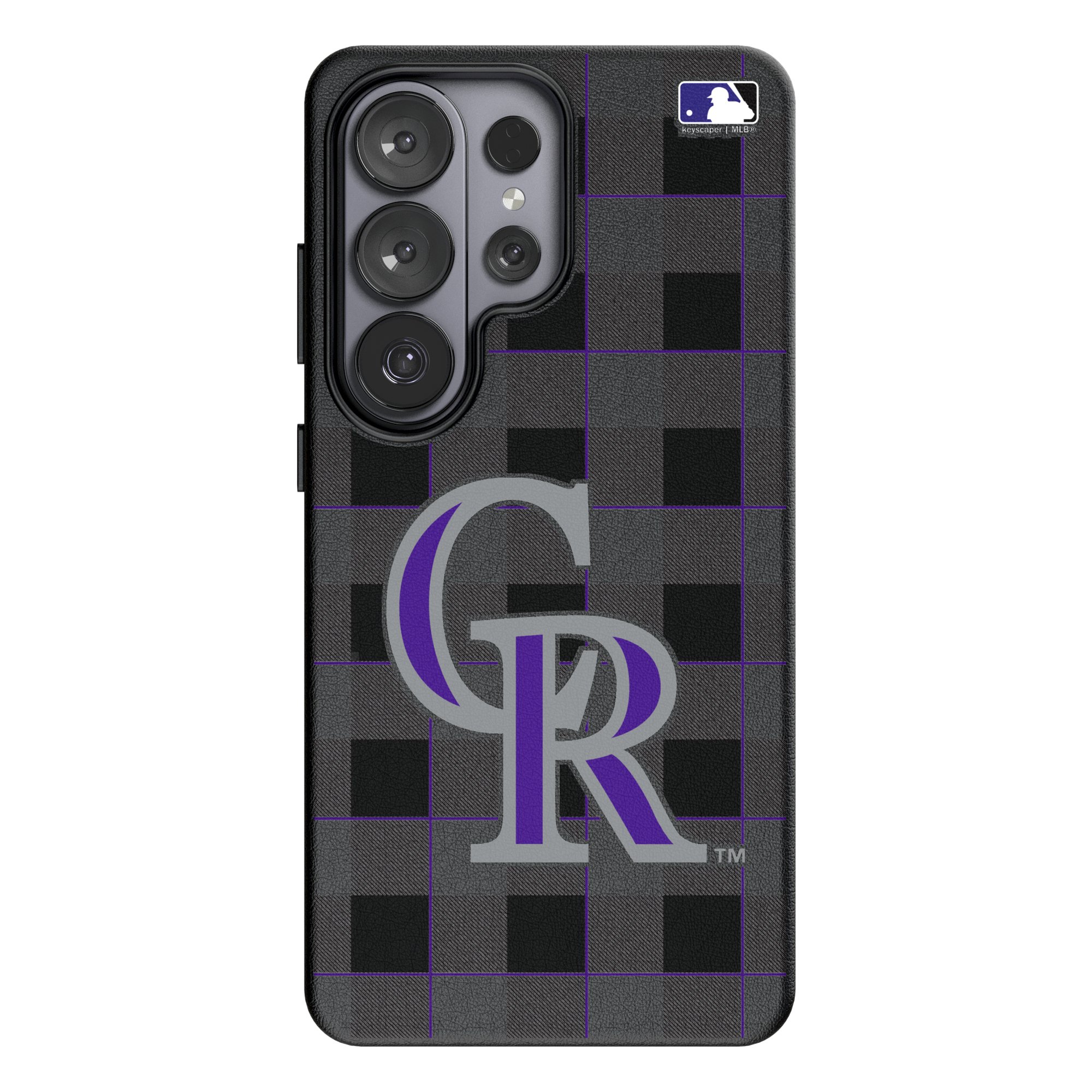 Keyscaper Colorado Rockies Plaid Galaxy Magnetic Bump Case Keyscaper Colorado Rockies Plaid Galaxy Magnetic Bump Case