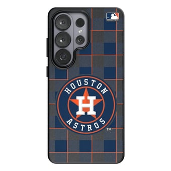 Keyscaper Houston Astros Plaid Galaxy Magnetic Bump Case