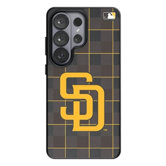Keyscaper San Diego Padres Plaid Galaxy Magnetic Bump Case