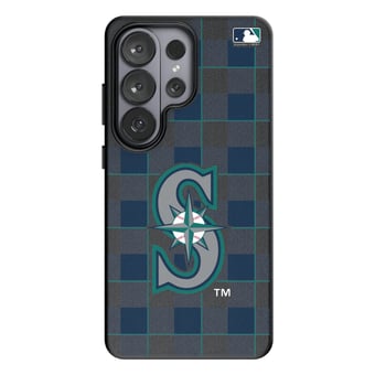 Keyscaper Seattle Mariners Plaid Galaxy Magnetic Bump Case