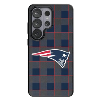 Keyscaper New England Patriots Plaid Galaxy Magnetic Bump Case