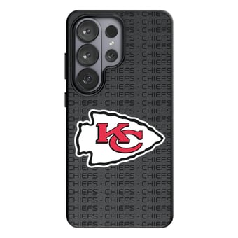 Keyscaper Kansas City Chiefs Text Backdrop Galaxy Magnetic Bump Case