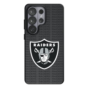 Keyscaper Las Vegas Raiders Text Backdrop Galaxy Magnetic Bump Case