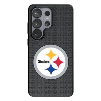 Keyscaper Pittsburgh Steelers Text Backdrop Galaxy Magnetic Bump Case