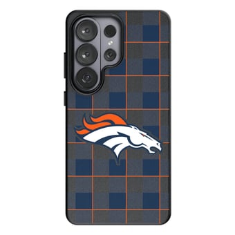 Keyscaper Denver Broncos Plaid Galaxy Magnetic Bump Case