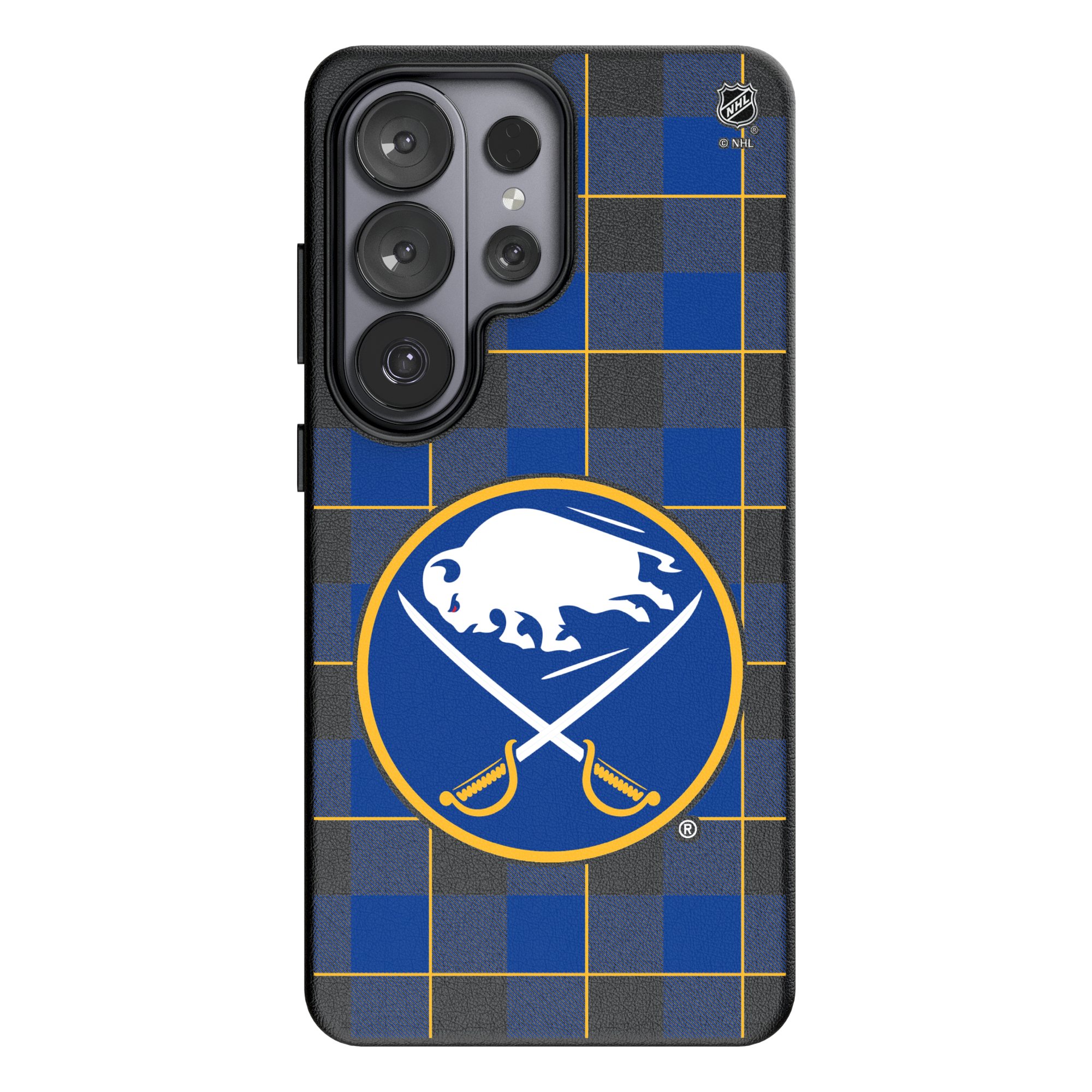 Keyscaper Buffalo Sabres Plaid Galaxy Magnetic Bump Case Keyscaper Buffalo Sabres Plaid Galaxy Magnetic Bump Case