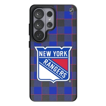 Keyscaper New York Rangers Plaid Galaxy Magnetic Bump Case