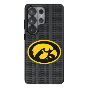 Keyscaper Iowa Hawkeyes Text Backdrop Galaxy Magnetic Bump Case