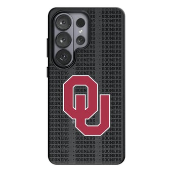 Keyscaper Oklahoma Sooners Text Backdrop Galaxy Magnetic Bump Case