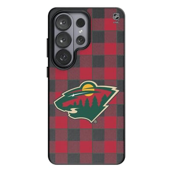 Keyscaper Minnesota Wild Plaid Galaxy Magnetic Bump Case