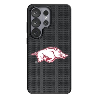Keyscaper Arkansas Razorbacks Text Backdrop Galaxy Magnetic Bump Case