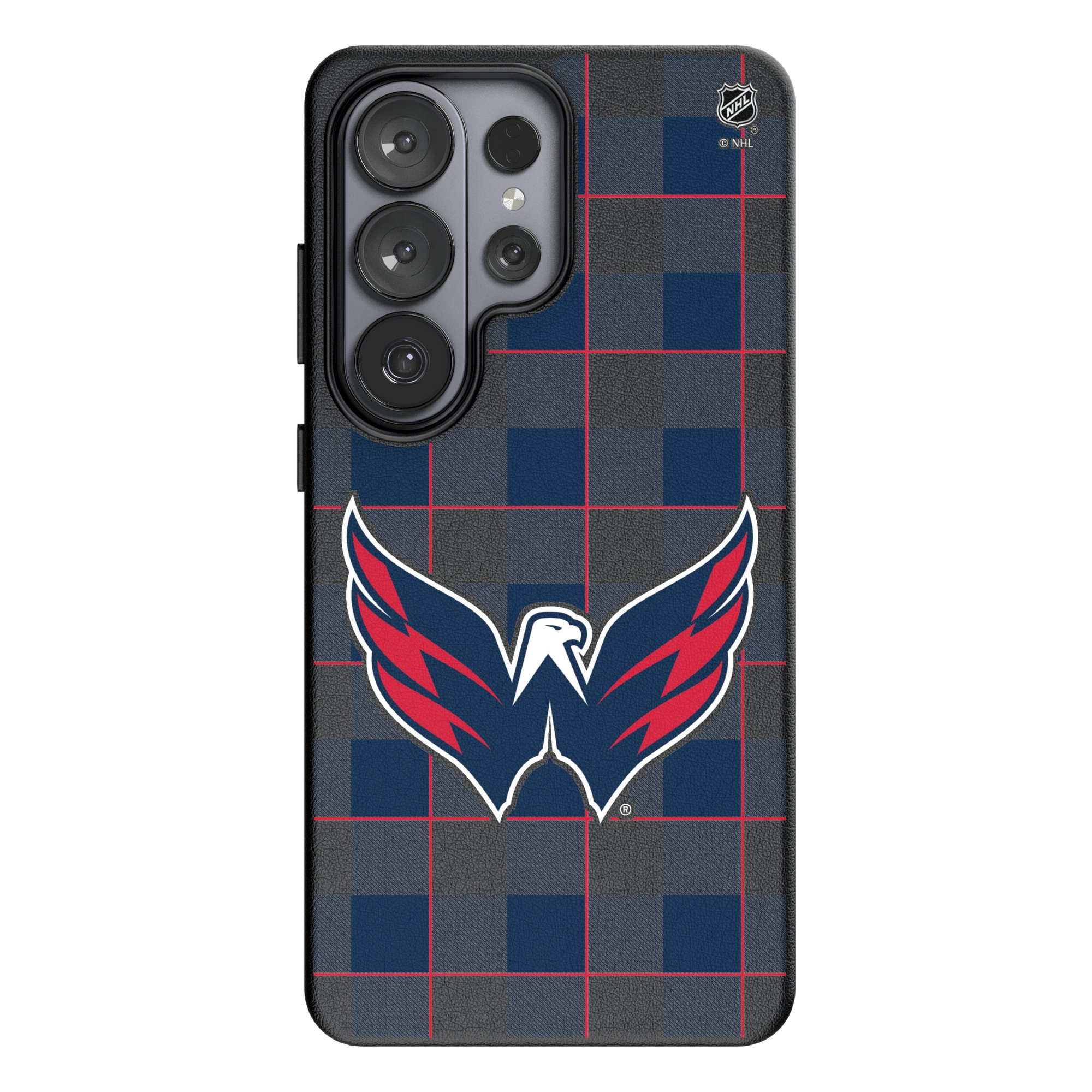 Keyscaper Washington Capitals Plaid Galaxy Magnetic Bump Case Keyscaper Washington Capitals Plaid Galaxy Magnetic Bump Case
