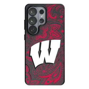 Keyscaper Wisconsin Badgers Paisley Galaxy Magnetic Bump Case