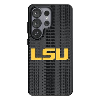 Keyscaper LSU Tigers Text Backdrop Galaxy Magnetic Bump Case
