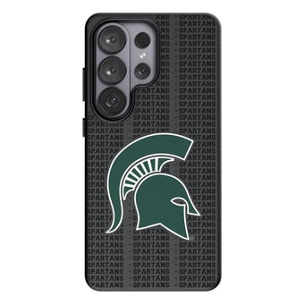 Keyscaper Michigan State Spartans Text Backdrop Galaxy Magnetic Bump Case
