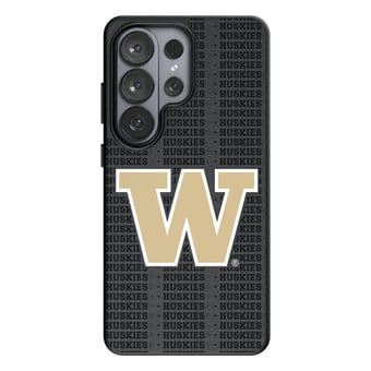 Keyscaper Washington Huskies Text Backdrop Galaxy Magnetic Bump Case