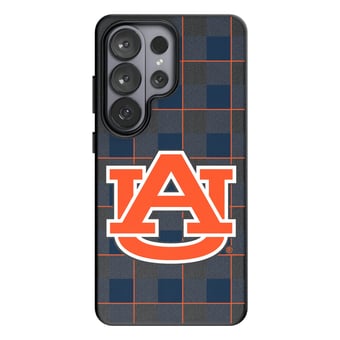 Keyscaper Auburn Tigers Plaid Galaxy Magnetic Bump Case