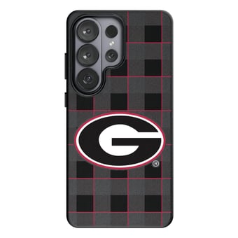 Keyscaper Georgia Bulldogs Plaid Galaxy Magnetic Bump Case