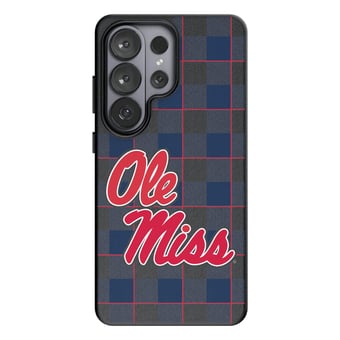 Keyscaper Ole Miss Rebels Plaid Galaxy Magnetic Bump Case