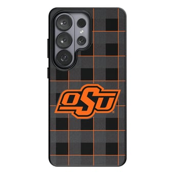 Keyscaper Oklahoma State Cowboys Plaid Galaxy Magnetic Bump Case