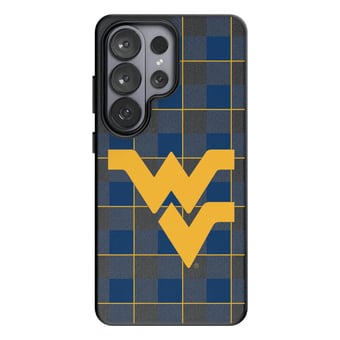 Keyscaper West Virginia Mountaineers Plaid Galaxy Magnetic Bump Case