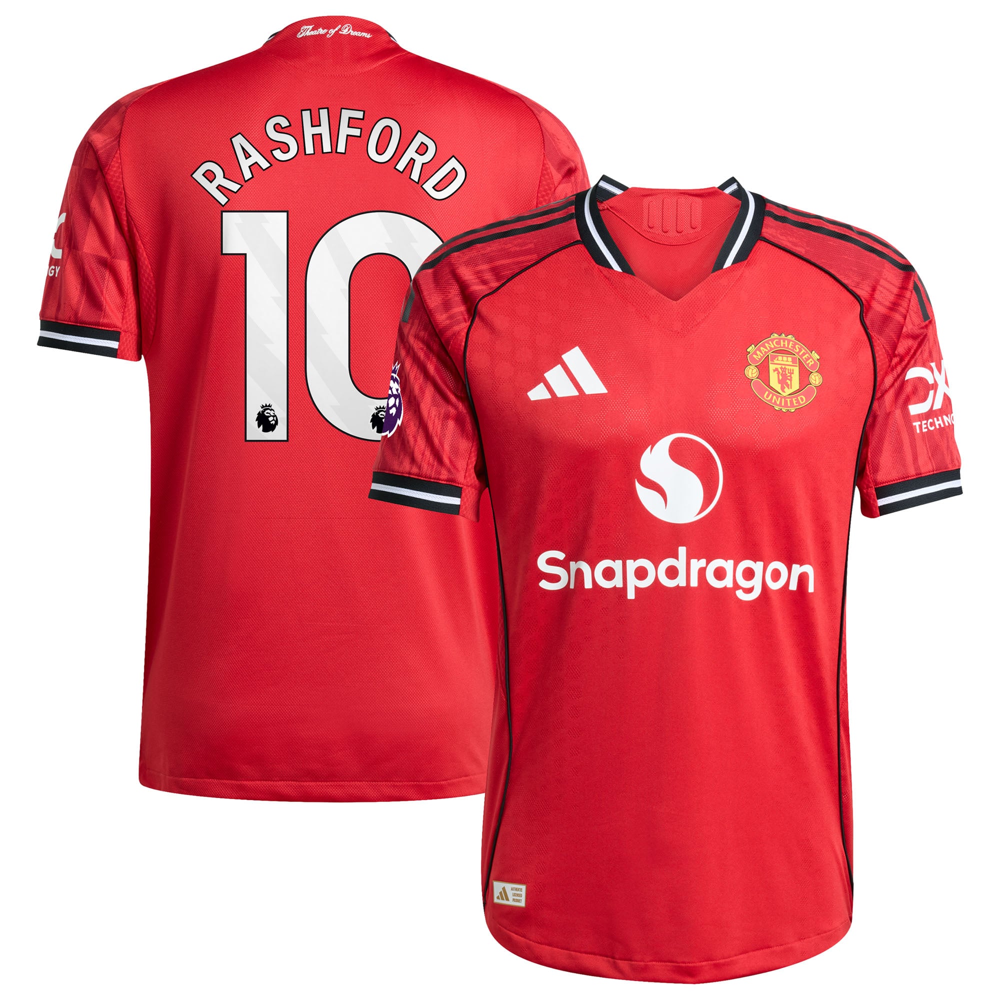 Men's adidas Marcus Rashford Red Manchester United Home 2025/26 Authentic Player Jersey