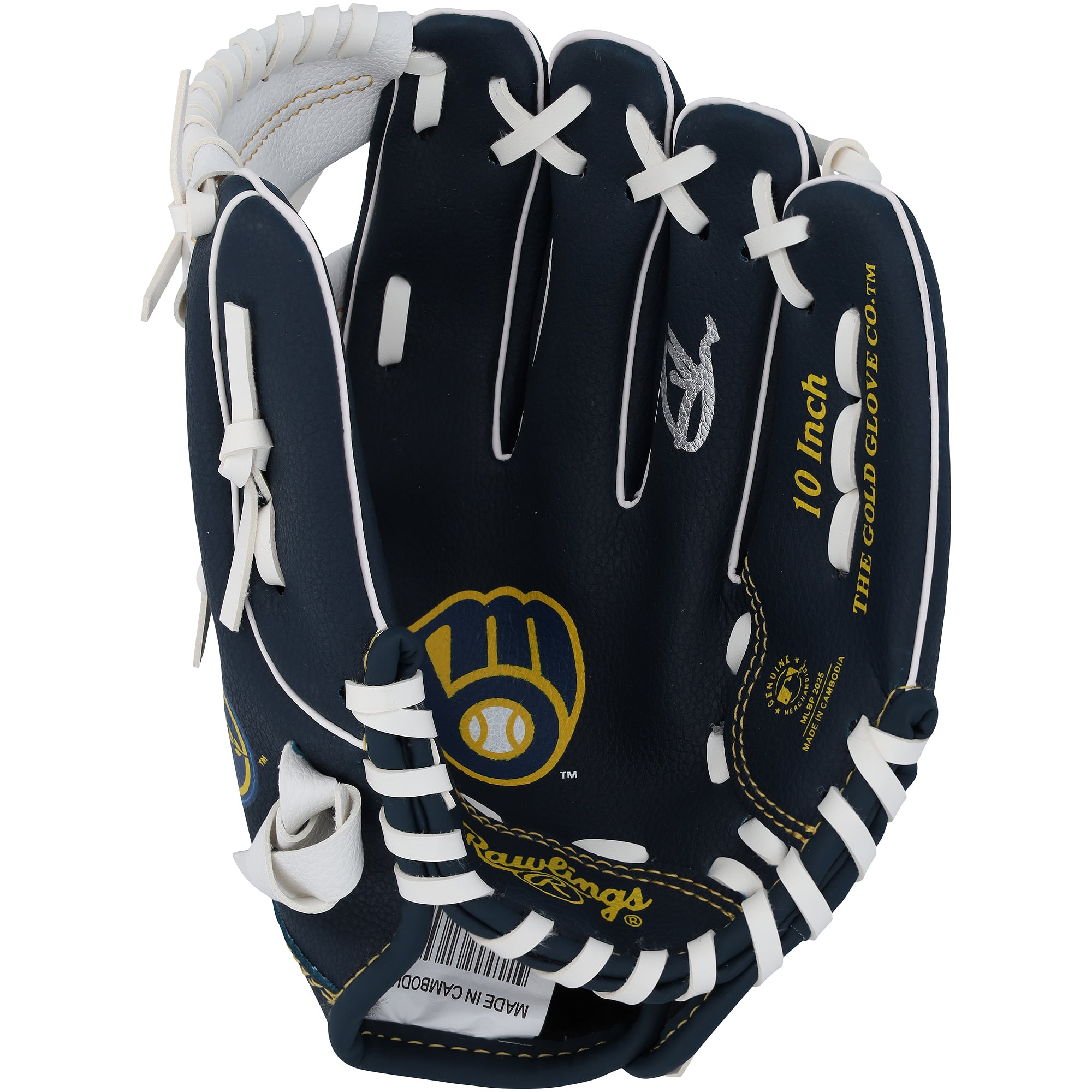 Jackson Chourio Milwaukee Brewers Autographed Rawlings 10" Collectible Team Logo Glove