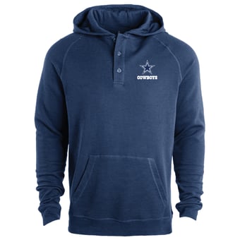 Men's Dunbrooke Navy Dallas Cowboys Montana Raglan Thermal Hoodie