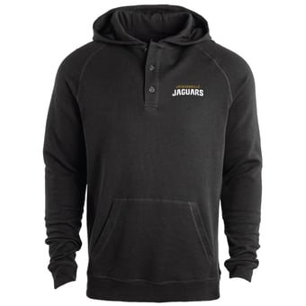 Men's Dunbrooke Black Jacksonville Jaguars Montana Raglan Thermal Hoodie
