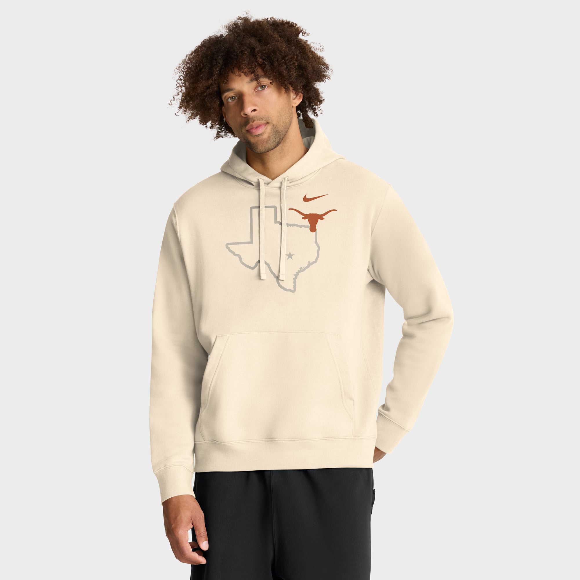 Men's Nike Cream Texas Longhorns Campus Shadow Hoodie