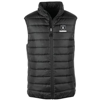 Men's Dunbrooke Black Las Vegas Raiders Alberta Full-Zip Puffer Vest