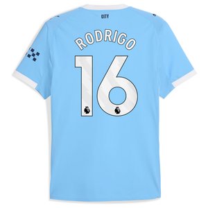 Maillot Manchester City PUMA Domicile Authentic 2025-26 avec flocage Rodrigo 16, vue 4