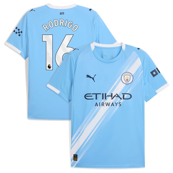 Maillot Manchester City PUMA Domicile 2025-26 avec flocage Rodrigo 16