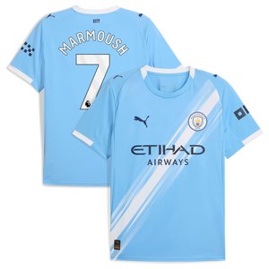 Maillot Manchester City PUMA Domicile 2025-26 avec flocage Marmoush 7, vue 1