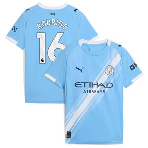 Maillot Manchester City PUMA Domicile 2025-26 - Enfant avec flocage Rodrigo 16, vue 1
