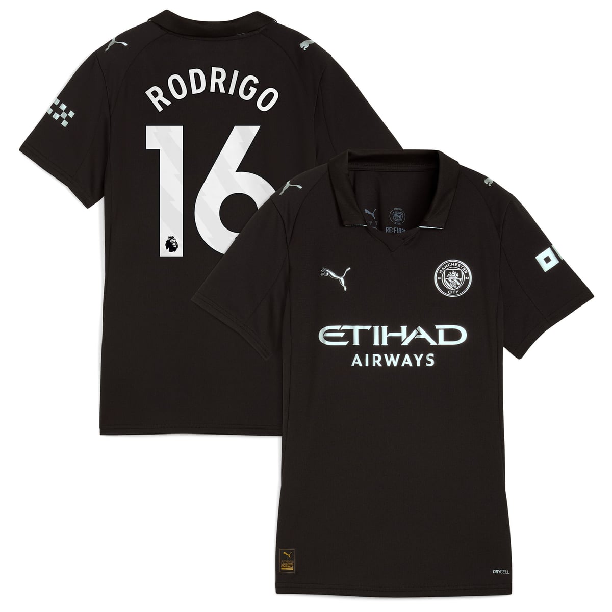 Maillot Manchester City Extérieur PUMA - Femme avec flocage Rodrigo 16