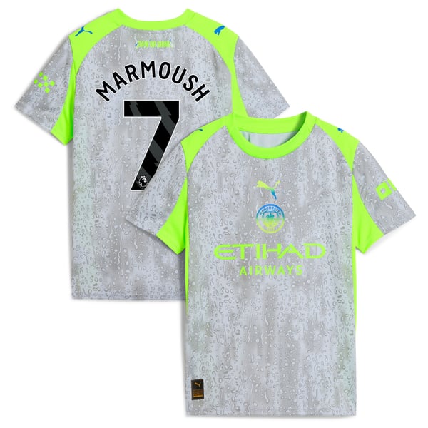 Maillot Manchester City PUMA Third 2025-26 - Enfant avec flocage Marmoush 7