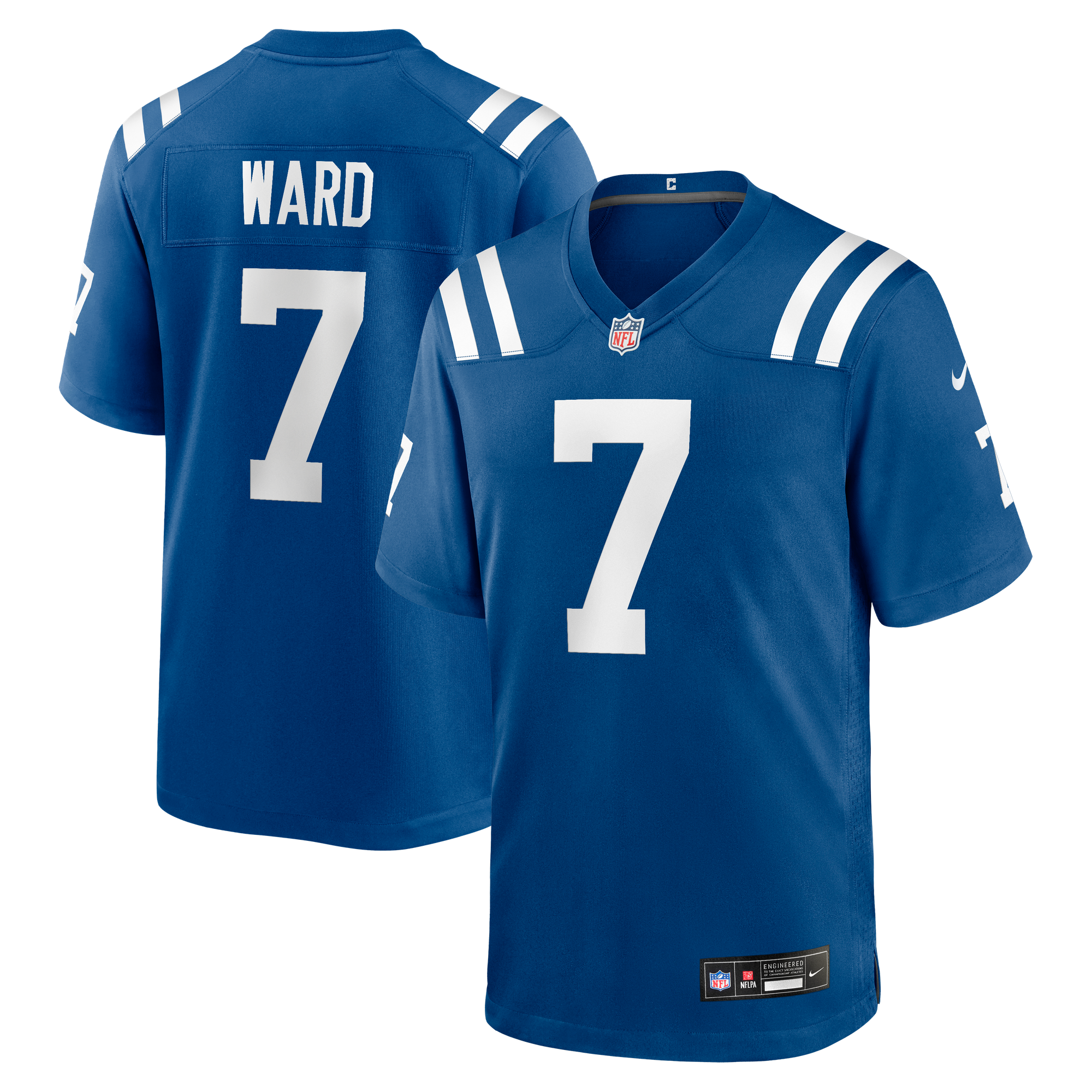 Men's Nike Charvarius Ward Royal Indianapolis Colts Team Game Jersey