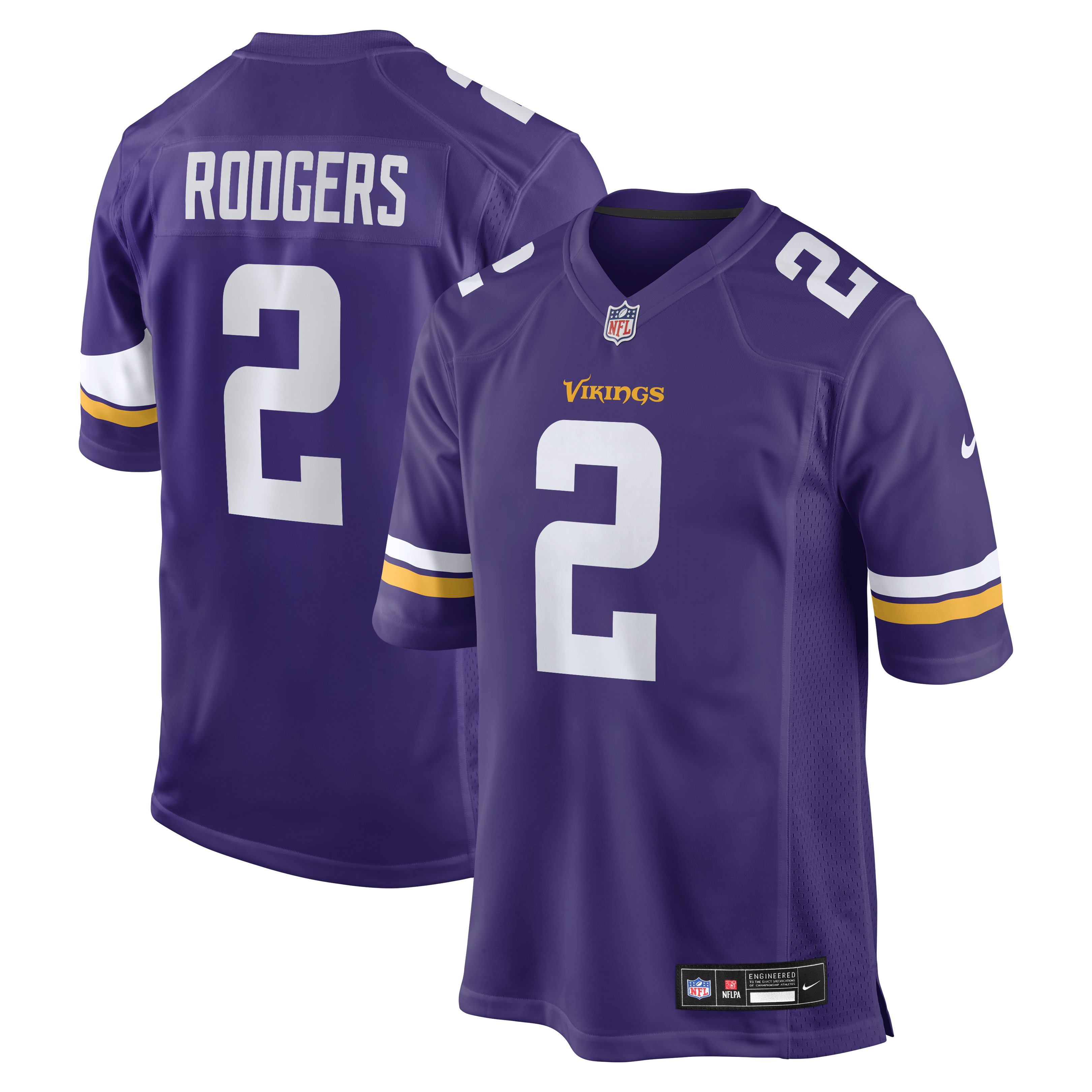 Men's Nike Isaiah Rodgers  Purple Minnesota Vikings Team Game Jersey