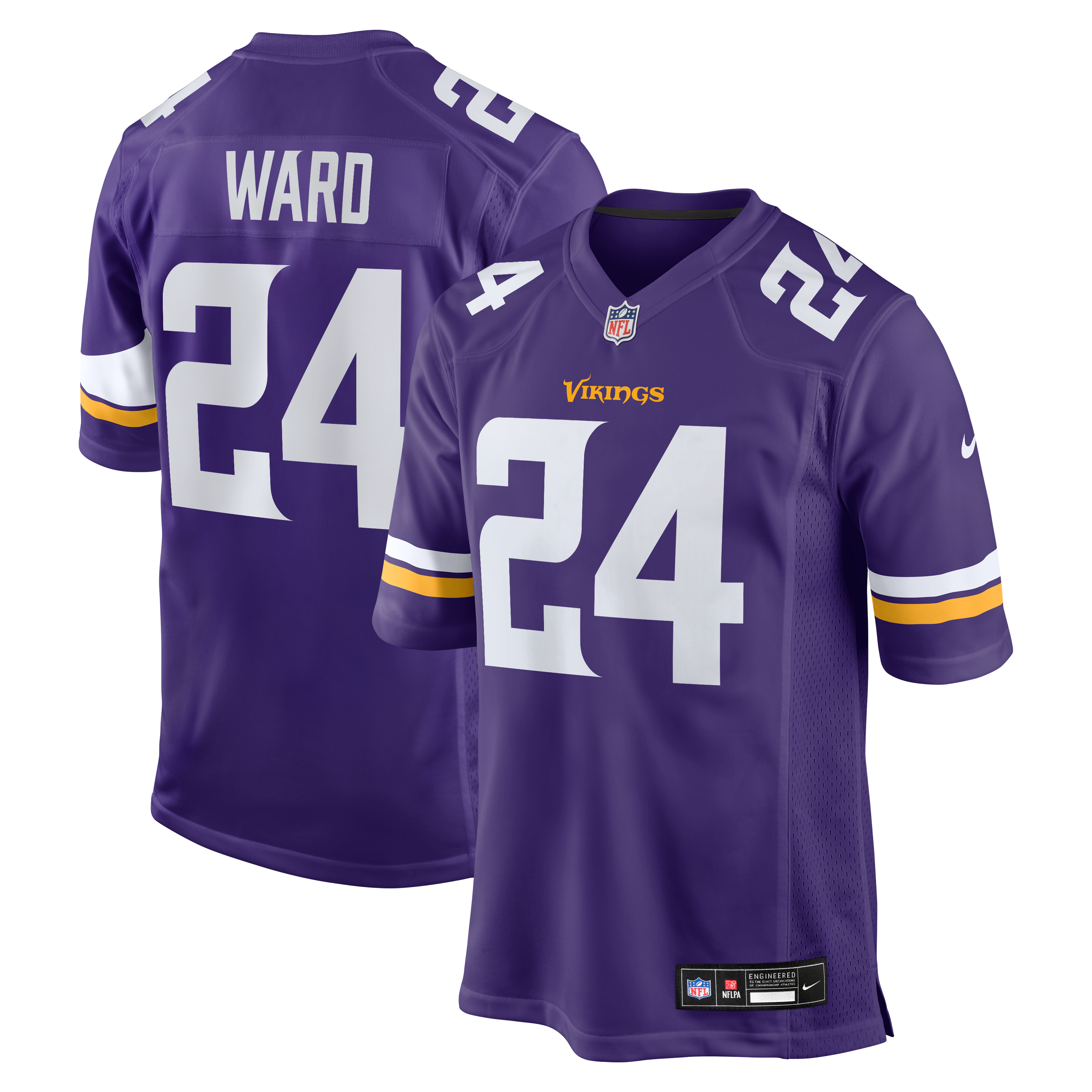 Men's Nike Jay Ward  Purple Minnesota Vikings Team Game Jersey