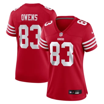 Women's Nike Terique Owens  Scarlet San Francisco 49ers Team Game Jersey