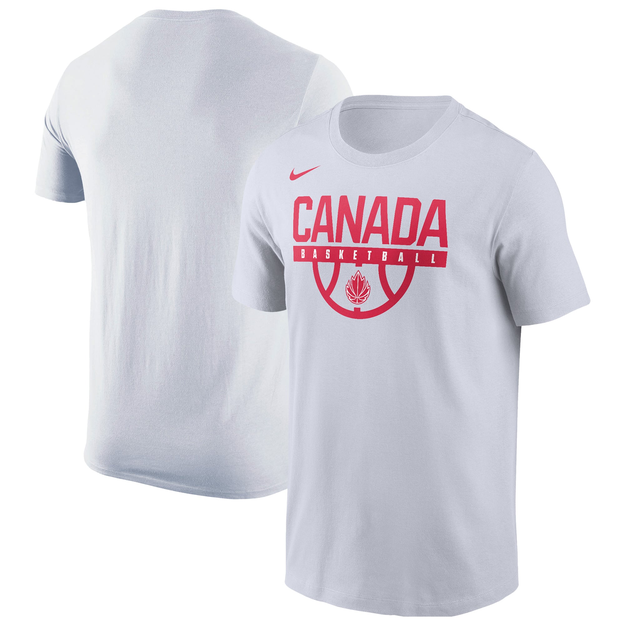 Men's Nike  White Canada Basketball Core T-Shirt