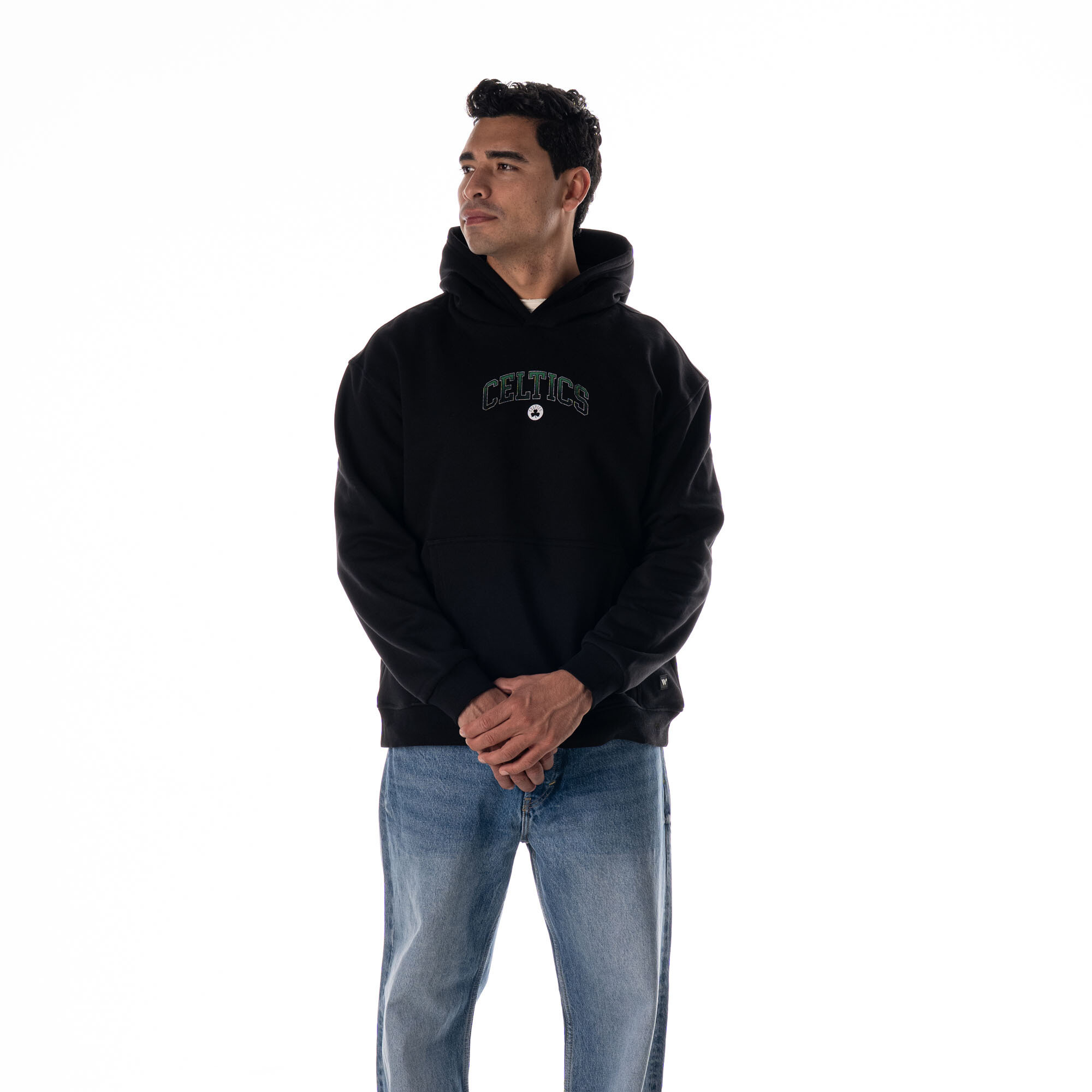 Unisex The Wild Collective Black Boston Celtics Splatter Premium Hoodie