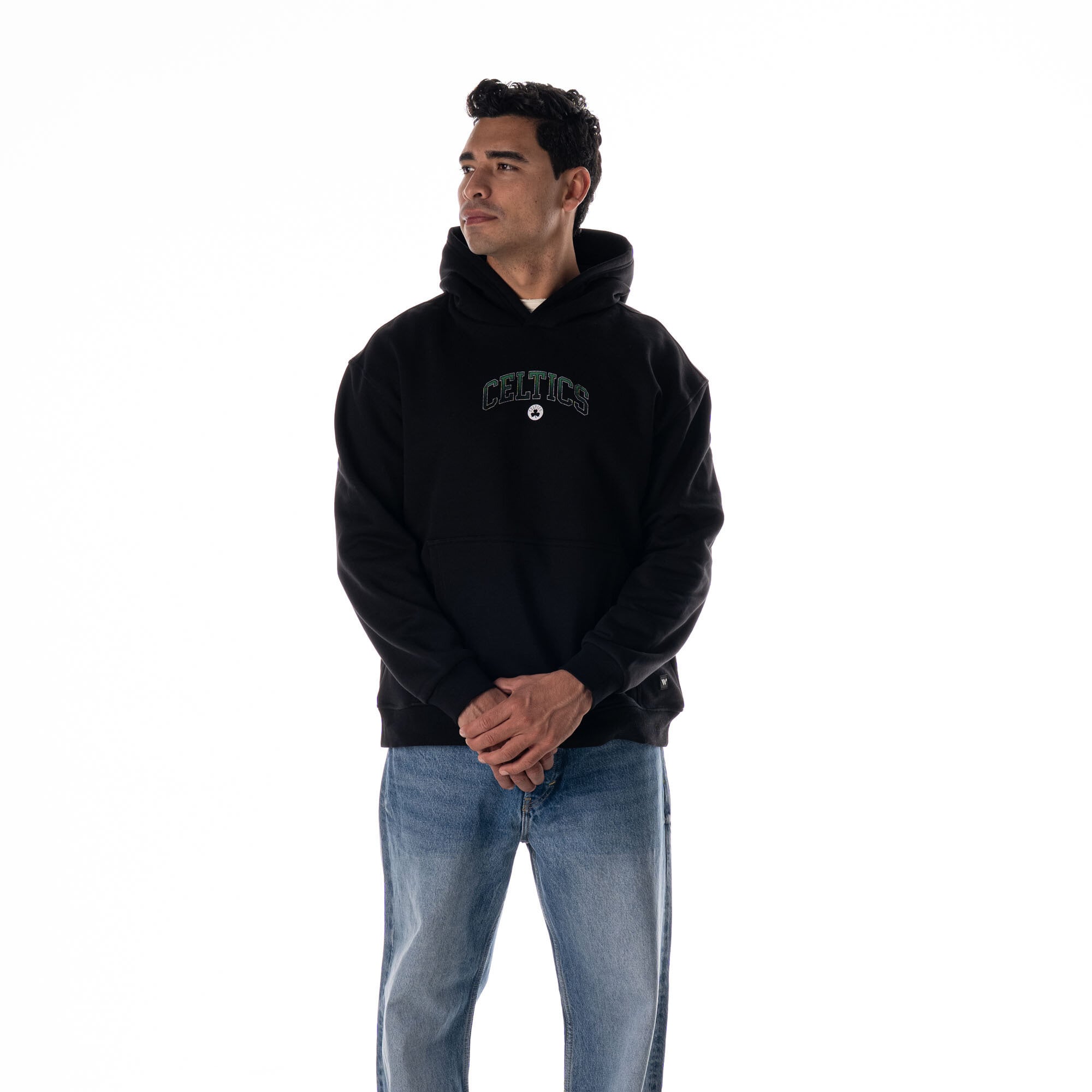Unisex The Wild Collective Black Boston Celtics Splatter Premium Hoodie